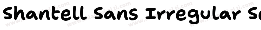 Shantell Sans Irregular SemiBold字体转换